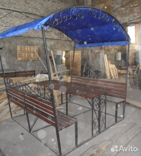 Беседка с элементами ковки новая, в наличие