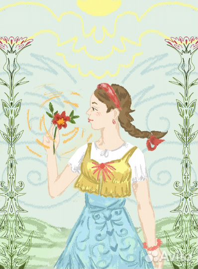 Арт, иллюстрация, рисунок на заказ, мокап