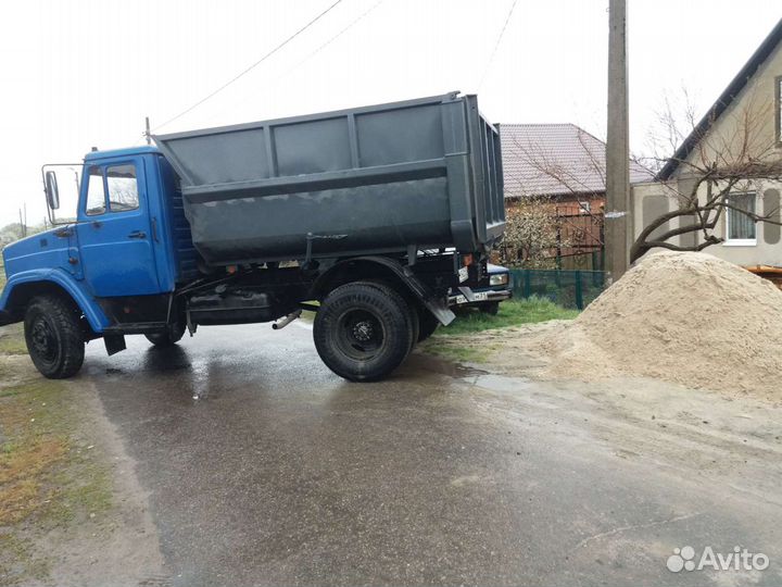 ЗИЛ Песок природный.Шебень грунт. Шлак.отсев