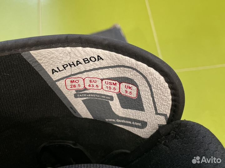 Сноубордические ботинки Deeluxe Alpha BOA 43,5