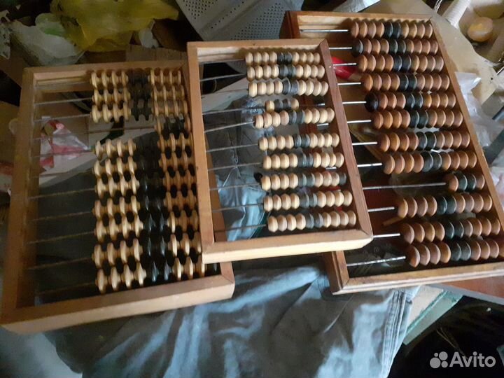 Старинные счеты деревянные СССР