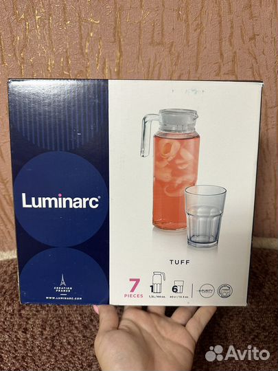Набор Luminarc Tuff, кувшин, 6 стаканов