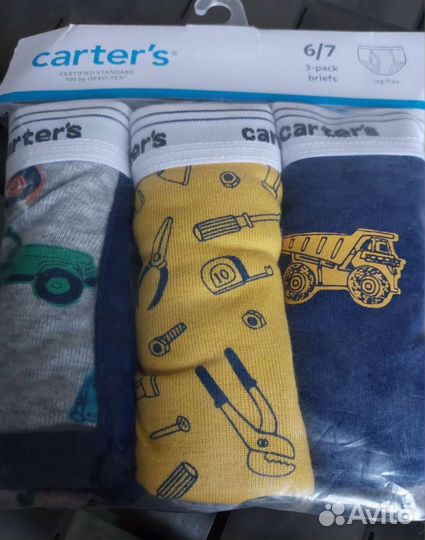 Трусики carters 6/7 лет