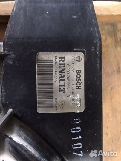 Диффузор с вентилятором Рено Логан 1 рестайлинг