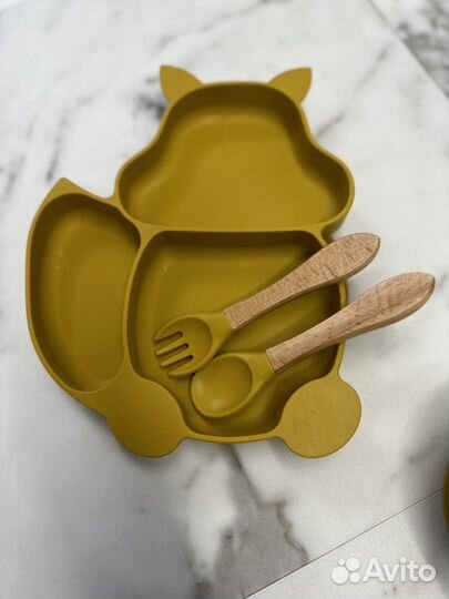 Силиконовая детская посуда