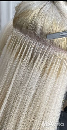 Коррекция наращённых волос