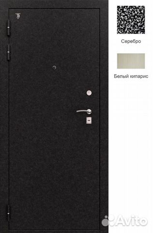 Дверь тс-001.3К 860х2050 L Серебро/Царское зеркало