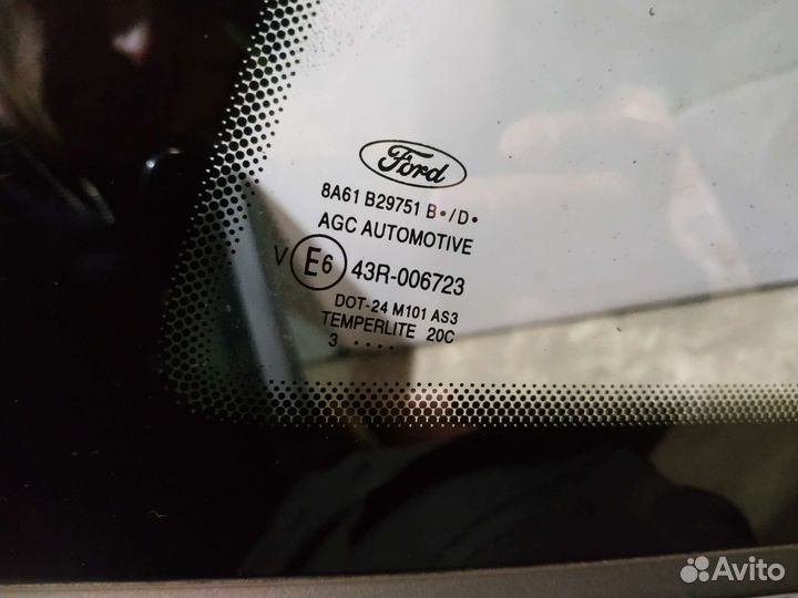 Стекло заднее неподвижное купэ Форд Фиеста мк6