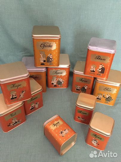 Банки жестяные для сыпучих продуктов