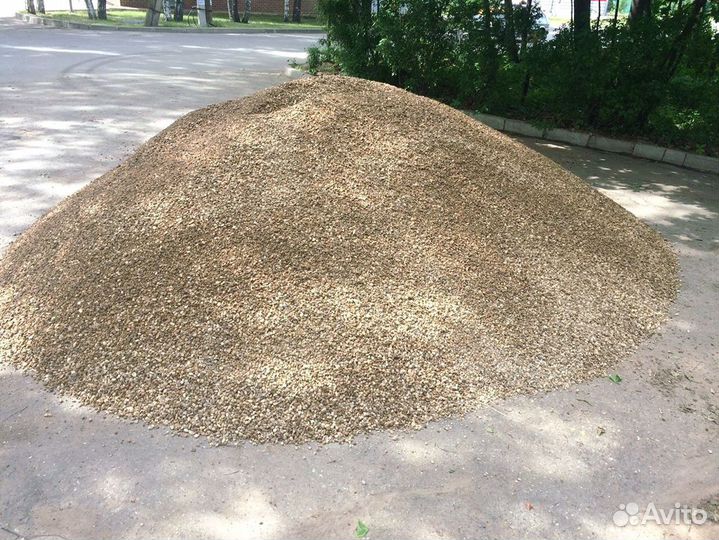 Щебень, песок