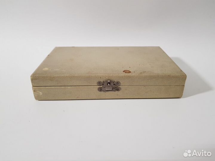 Ложки кофейные с эмалью. Серебро 875. СССР