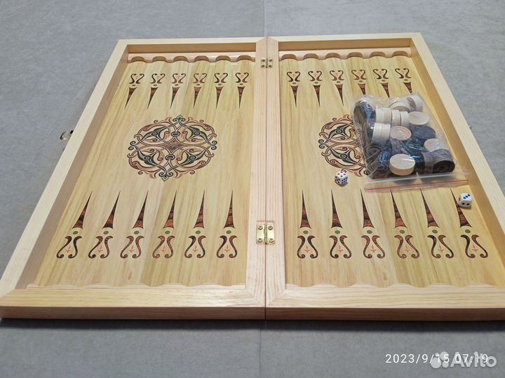 Шахматы нарды шашки 3 в 1 Морские