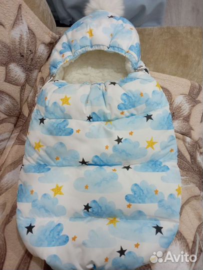 Конверт на выписку мальчик/девочка.зима