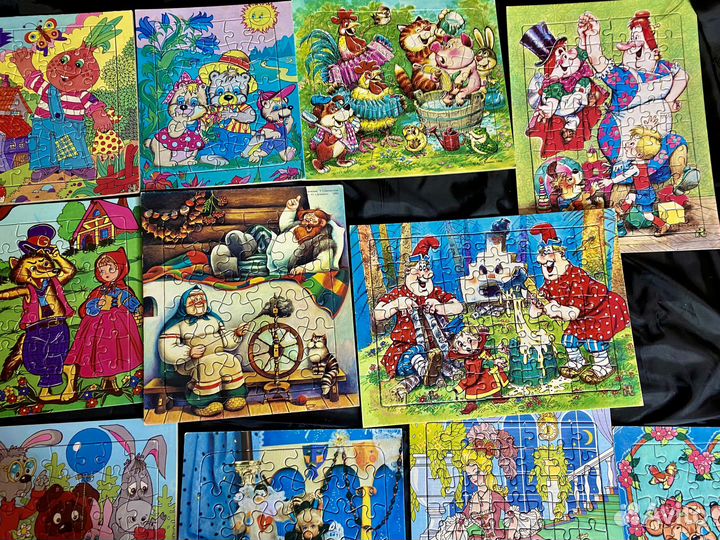 14+2 Лот Пазлы на подложке