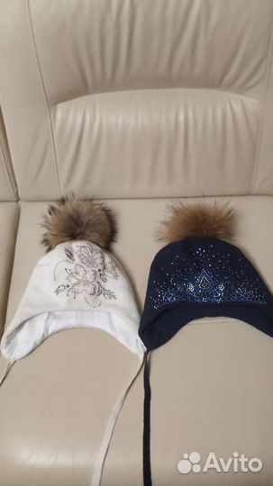 2е шикарные зимние Шапочки Италия Aleksa 56-58