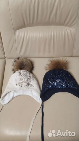 2е шикарные зимние Шапочки Италия Aleksa 56-58