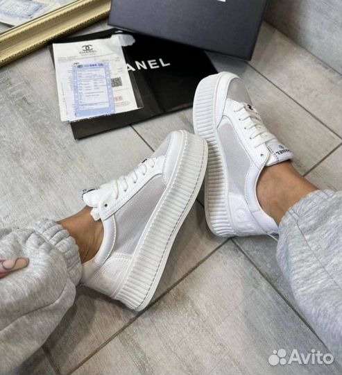 Кеды женские в сеточку chanel