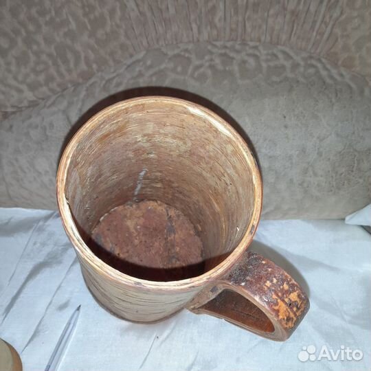 Кувшин береста, газетница шкафчик дерево СССР от