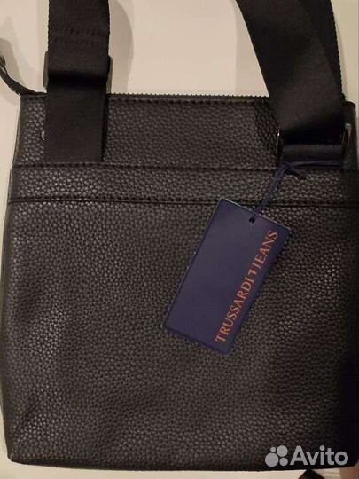 Мужская кожаная сумка кроссбоди новая