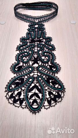 Галстук вологодское кружево