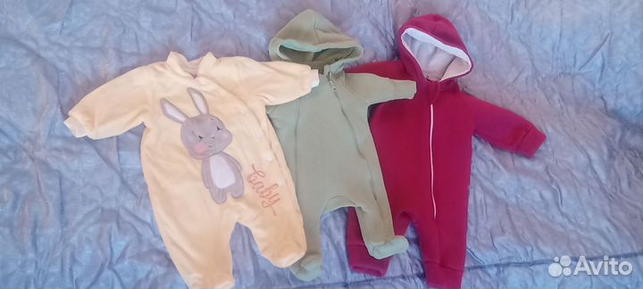 Детские вещи пакетом для девочек от 56 -68 размера