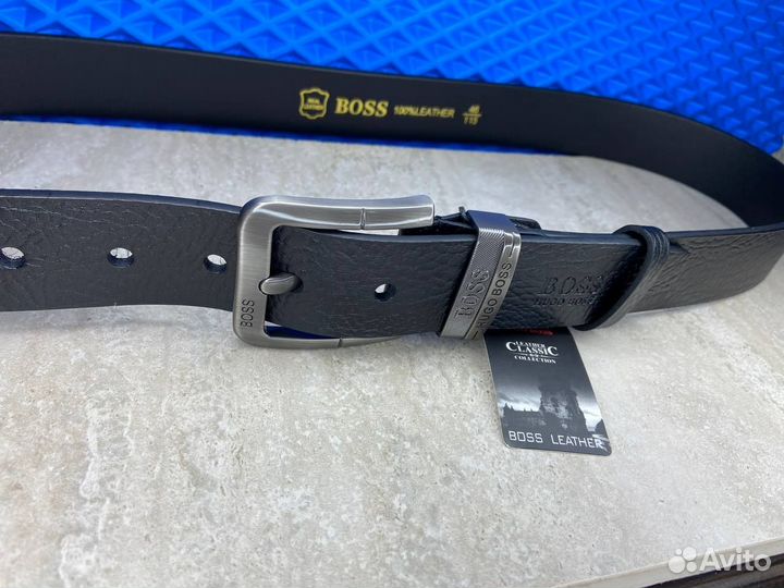 Ремень Кожаный Boss мужской