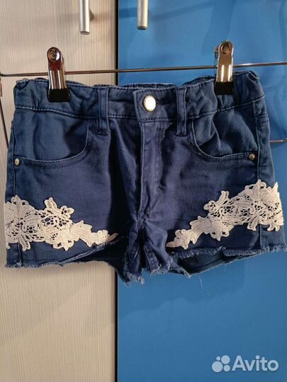 Шорты для девочки 128 джинсовые