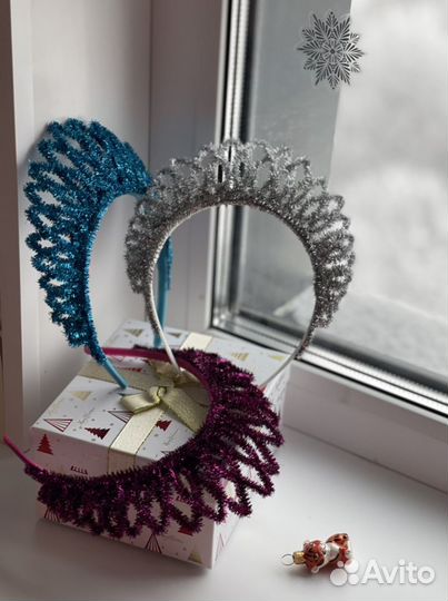 Ободок для волос ручной работы Корона, Диадема