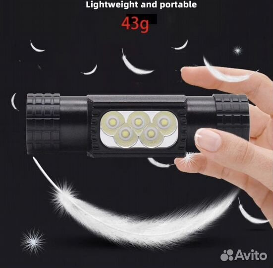 Фонарь Boruit D25 + 18650