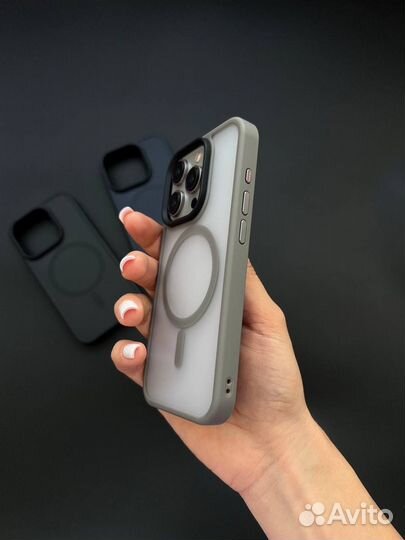 Матовый чехол с magsafe iPhone 15pro / pro max