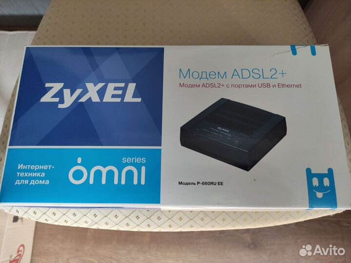 Zyxel модем adsl2+ P-660RU EE