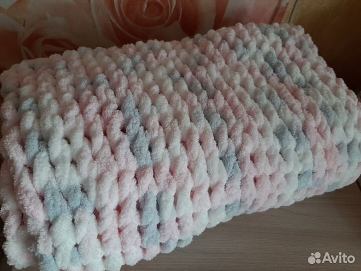 Плед детский вязаный