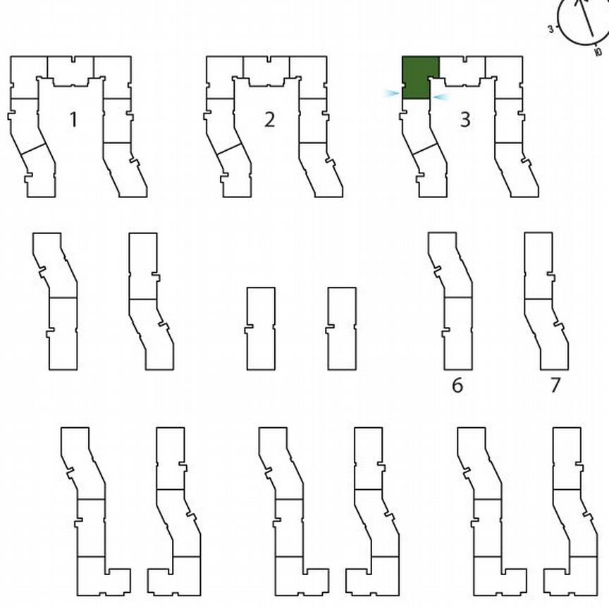 3-к. квартира, 63,3 м², 1/3 эт.