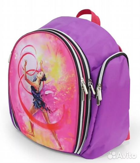 Рюкзак для гимнастики (ткань п/э, сиреневый/розовы