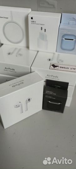 Airpods 2 новые + чехол