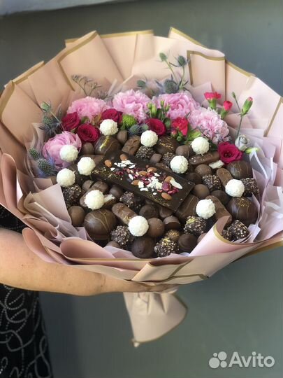 Съедобные букеты/из конфет/фруктов/ягод