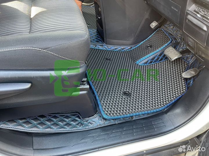 Автоковрики 3D с Бортами Toyota Voxy 80