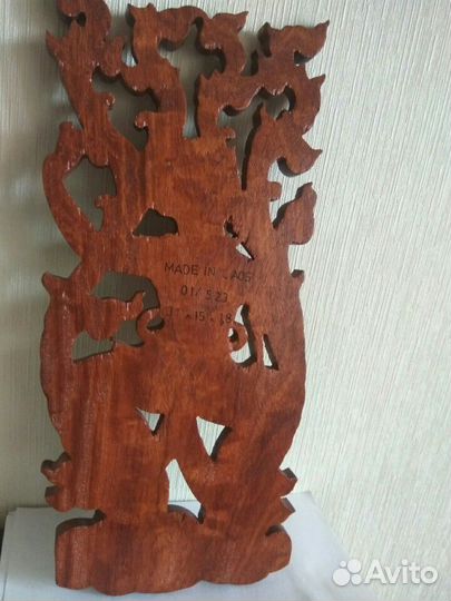 Панно Лаос. Красное дерево.Новое