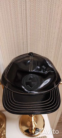 Кожаная кепка Gucci