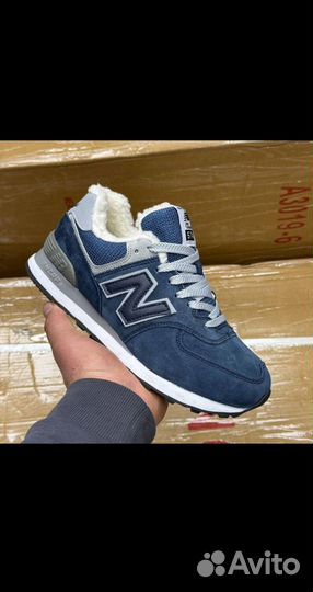 Мужские зимние кроссовки new balance 574