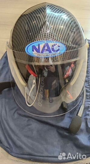 Парамоторный радиофицированный шлем NAC-2000C