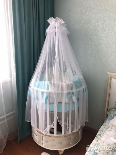 Балдахин с держателем в детскую кроватку