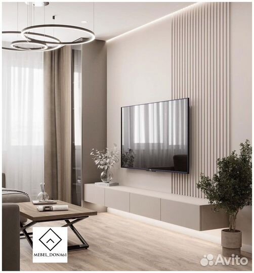 Навесная тумба под телевизор