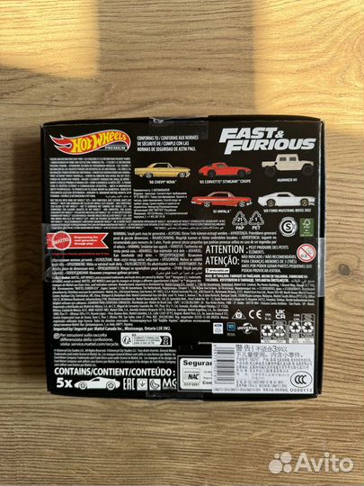 Hot Wheels HKF07 fast & furious новый