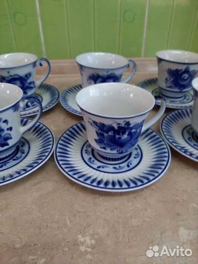 Сервиз. Гжель