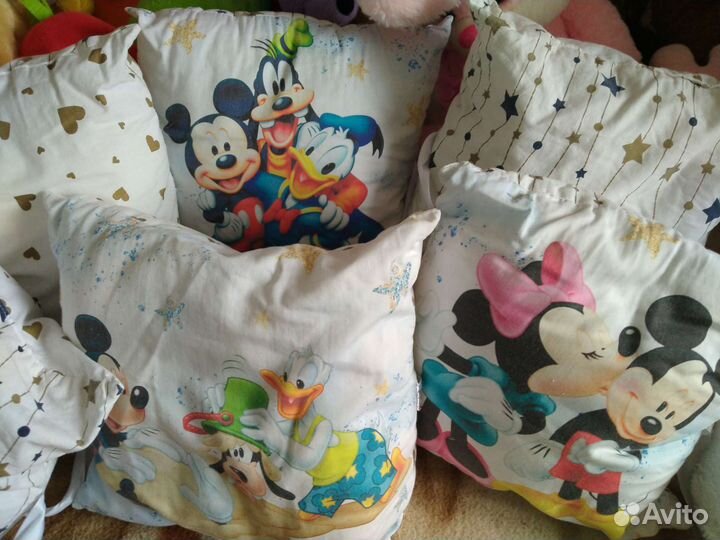 Бортики подушки в кроватку