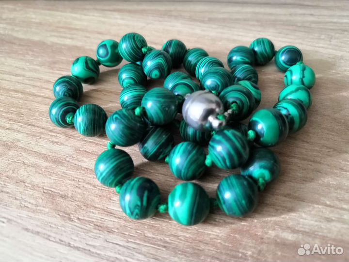 Бусы СССР Малахит 60-х годов