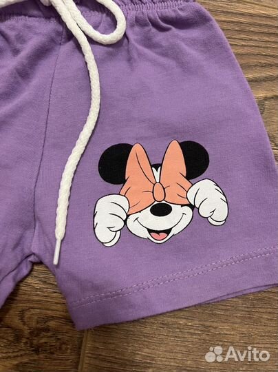 Летний комплект Мини Маус р.74-80