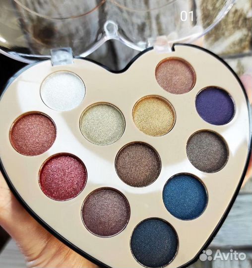 Тени для век. Палетка 12 цветов