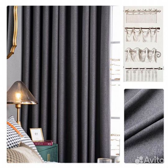 Шторы блэкаут много цветы